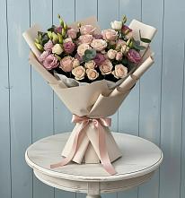 Букет цветов из:  Розы и Лизиантусы #REPLACE_PRED# Туголесский Бор