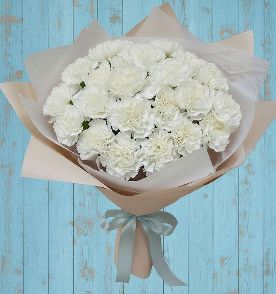 Букет цветов из: Гвоздики в Туголесский Бор