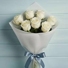 Букет 7 Белых роз Эдлесс Лав в Туголесский Бор