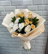 Букет цветов из:  Розы и Хризантемы в Туголесский Бор