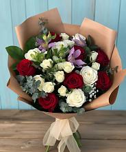 Букет цветов из:  Розы и Альстромерии #REPLACE_PRED# Туголесский Бор