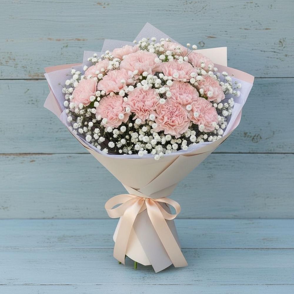 Букет цветов из: Гвоздики в Туголесский Бор