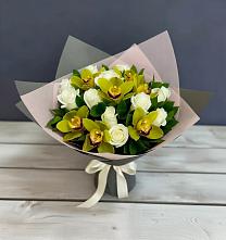 Букет цветов из:  Орхидеи и Розы в Туголесский Бор