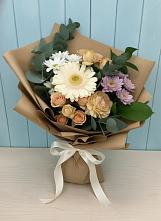 Букет цветов из:  Герберы и Хризантемы в Туголесский Бор