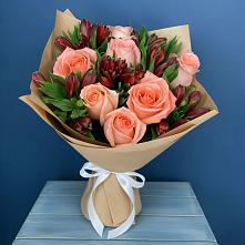 Букет цветов из:  Розы и Альстромерии в Туголесский Бор
