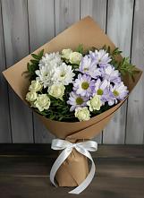 Букет цветов из:  Хризантемы и Розы #REPLACE_PRED# Туголесский Бор