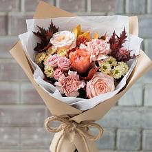 Букет цветов из:  Гвоздики, Хризантемы и Розы в Туголесский Бор