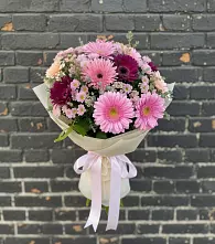 Букет цветов из:  Герберы и Хризантемы #REPLACE_PRED# Туголесский Бор