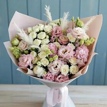 Букет цветов из:  Альстромерии и Розы в Туголесский Бор